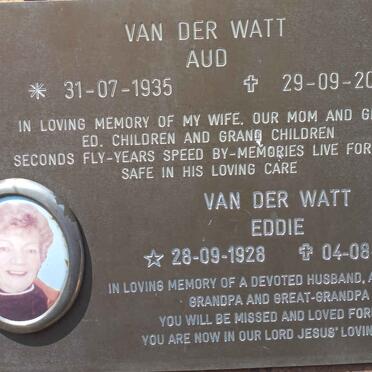 WATT Eddie, van der 1928-2014 &amp; Aud 1935-2005