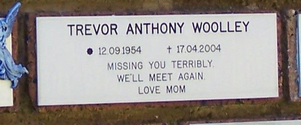 WOOLLEY Trevor Anthony 1954-2004