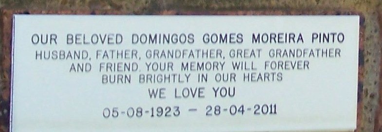PINTO Domingos Gomes Moreira 1923-2011