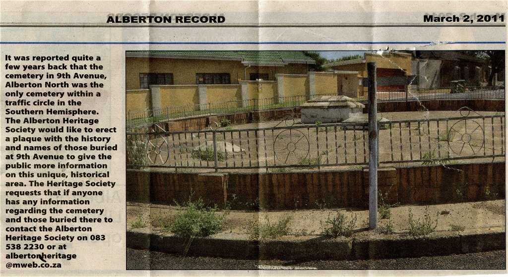 6. Newspaper clipping - Alberton Record