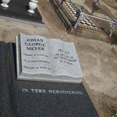 MEYER Johan Georg 1956-2010