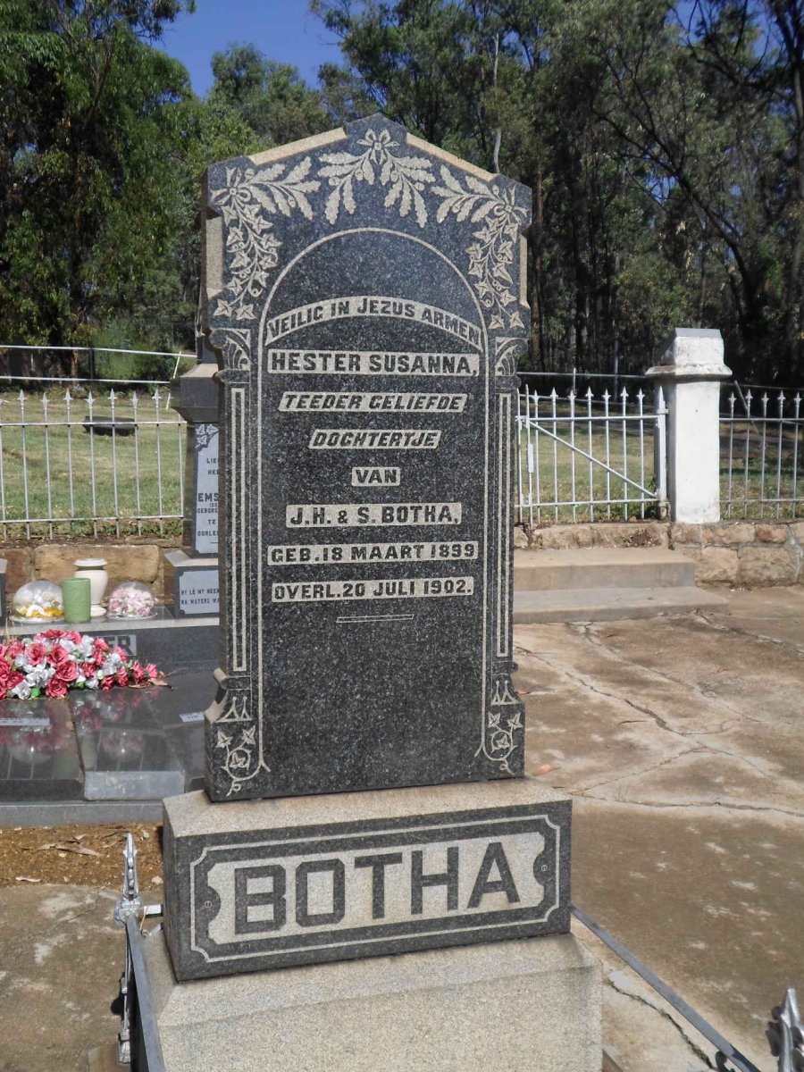 BOTHA Hester Susanna 1899-1902