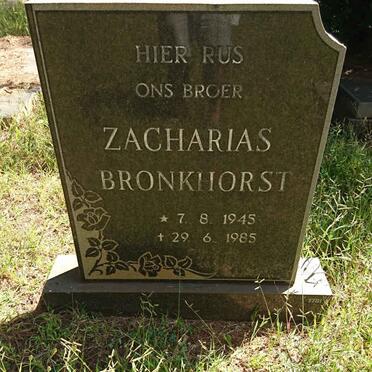 BRONKHORST Zacharias 1945-1985