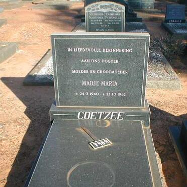 COETZEE Madje Maria 1940-1982