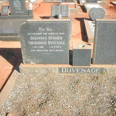 DUVENAGE Johannes Hendrik Theodorus 1916-1973