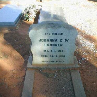 FRANKEN Johanna C.W. 1892-1966
