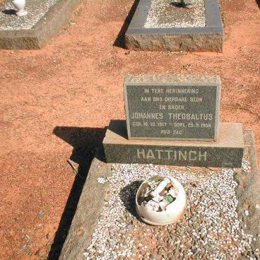HATTINGH Johannes Theobaltus 1917-1958