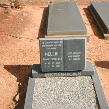 HENDRICKS Nellie nee PURCELL 1894-1967
