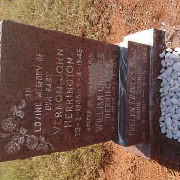 HERRINGTON William Charles 1905-1979 &amp; Evelyn Francis Maud GODRICH 1911-1993 :: HERRINGTON Vernon John 1945-1945