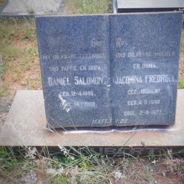 JOUBERT Daniël Salomon 1895-1968 &amp; Jacomina Fredrika JOUBERT 1898-1977