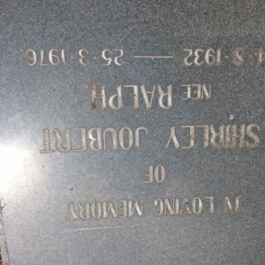 JOUBERT Shirley nee RALPH 1932-1976