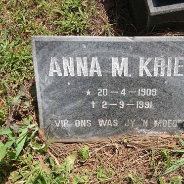 KRIEL Anna M. 1909-1991