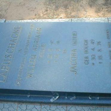 LABUSCHAGNE Willem Adriaan 1950-1976 &amp; Jacoba HOUGH 1949-1976