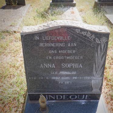 LINDEQUE Johannes Jacobus 1893-1957 &amp; Anna Sophia PRINSLOO 1897-1987