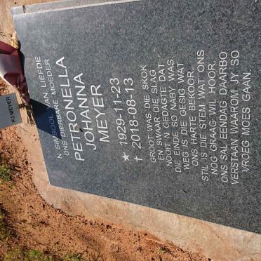 MEYER Petronella Johanna 1929-2018