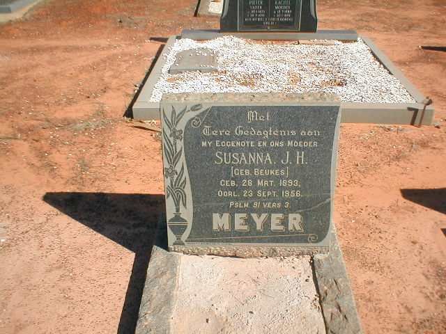 MEYER Susanna J. H. geb. BEUKES 1893-1956