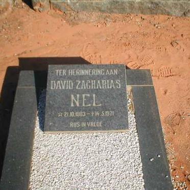 NEL David Zacharias 1903-1971