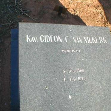 NIEKERK Gideon C., van  1959-1979