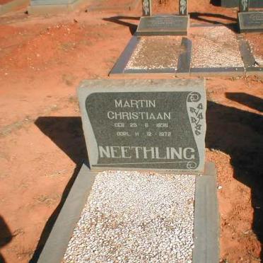 NEETHLING Martin Christiaan 1936-1972