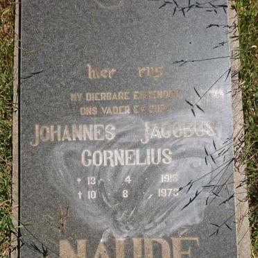 NAUDÉ Johannes Jacobus Cornelius 1916-1973