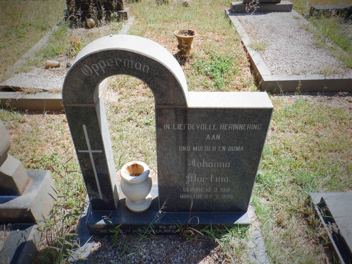 OPPERMAN Johanna Martina 1931-1995