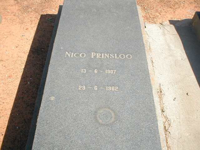 PRINSLOO Nicolaas Marthinus 1907-1962
