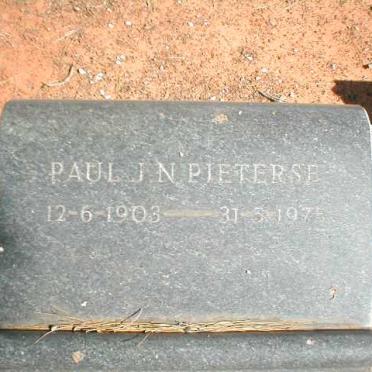PIETERSE Paul J. N. 1903-1975