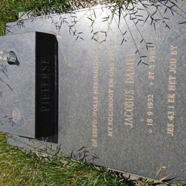 PIETERSE Jacobus Daniel 1932-1982