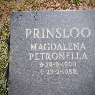 PRINSLOO Magdalena Petronella 1903-1988
