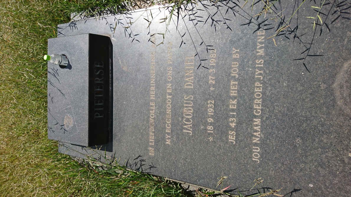 PIETERSE Jacobus Daniel 1932-1982