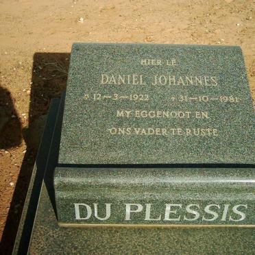 PLESSIS Daniel Johannes, du 1922-1981