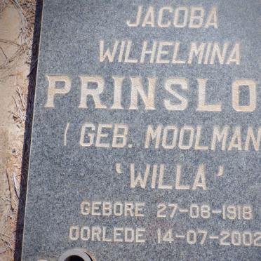 PRINSLOO Barend Jacobus 1912-1997 &amp; Jacoba Wilhelmina MOOLMAN 1918-2002