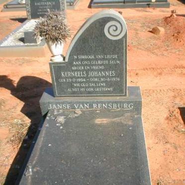 RENSBURG Kerneels Johannes, Janse van 1954-1976