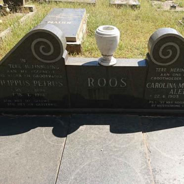 ROOS Philippus Petrus 1898-1974 &amp; Carolina Margaretha Aletta 1905-1992