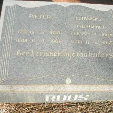 ROOS Pieter 1879-1969 &amp; Fransina PALMER 1884-1956