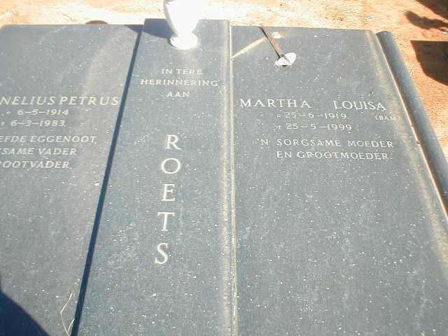 ROETS Martha Louisa 1919-1999