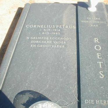 ROETS Cornelius Petrus 1914-1983 &amp; Martha Louisa 1919-1999