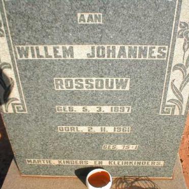 ROSSOUW Willem Johannes 1897-1961