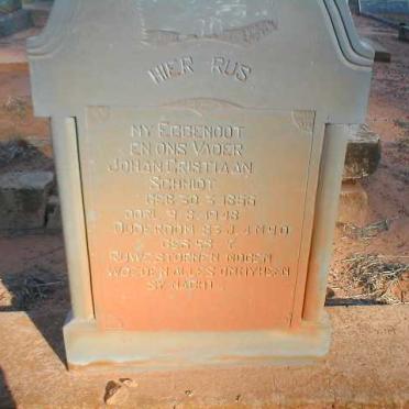 SCHMIDT Johan Christiaan 18?6-1948