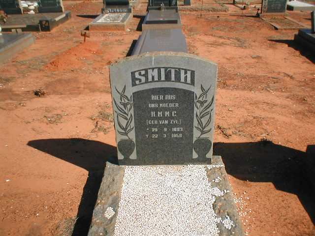 SMITH H.M.M.C. nee VAN ZYL 1883-1958