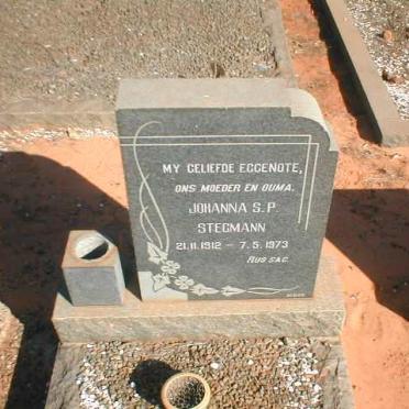 STEGMAN Johannes S.P. 1912-1973