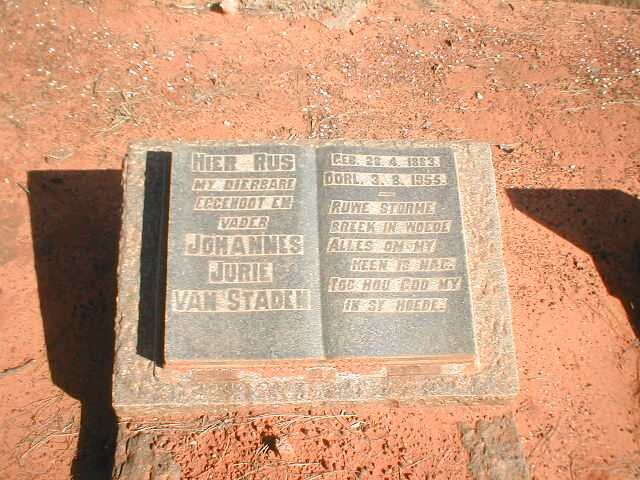 STADEN Johannes Jurie, van 1883-1955