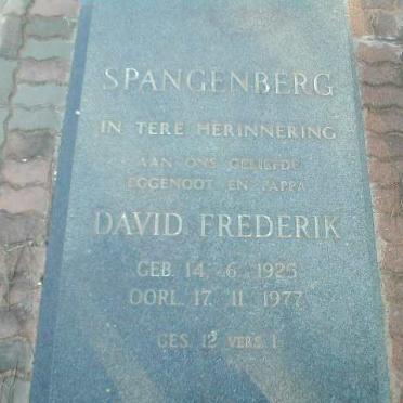 SPANGENBERG David Frederik 1925-1977