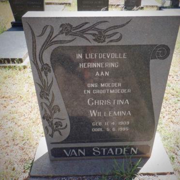 STADEN Adriaan Stephanus, van 1899-1972 &amp; Christina Willemina 1909-1995 