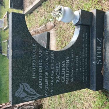 STOLZ Rachel Geziena Philippina nee SNYMAN 1935-1985