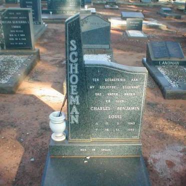 SCHOEMAN Charles Benjamin Louis 1949-1982
