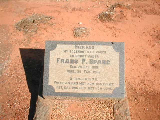 SPANG Frans P. 1881-1957