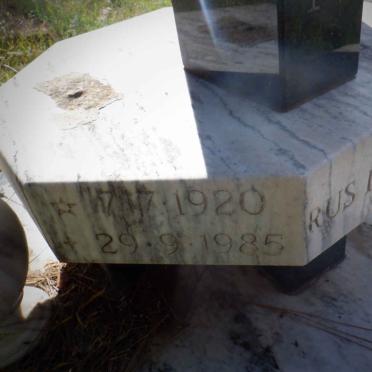 TRIBELHORN Koos 1920-1985 &amp; Anna 1925-