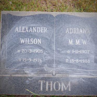 THOM Alexander Wilson 1905-1976 &amp; Adriana M.M.W. 1907-1988