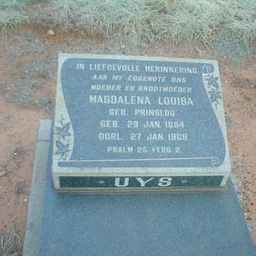 UYS Magdalena Louisa geb. PRINSLOO 1894-1969